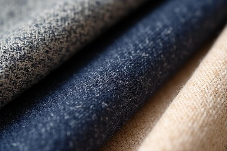 Campioni di tessuto Tweed, Flanella e Cachemire