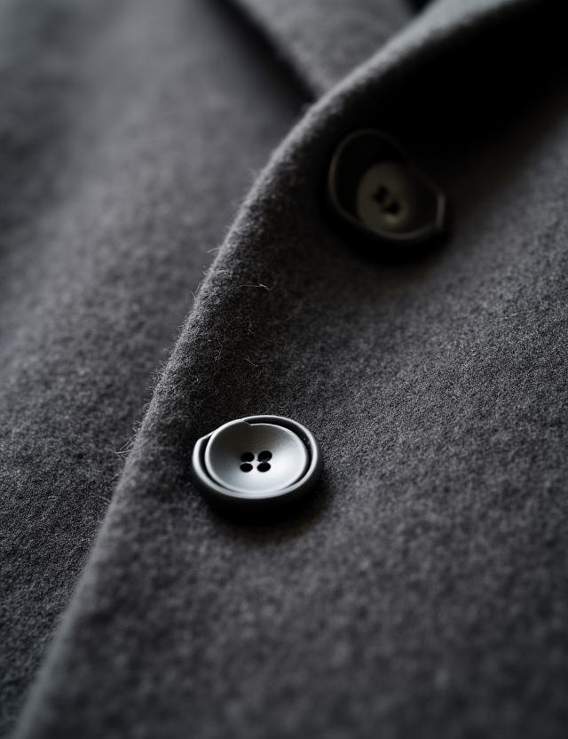 Dettaglio texture cappotto grigio