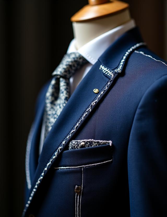 Fitting intermedio con imbastiture a vista
